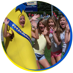 The Banana Lady and Teenage girls